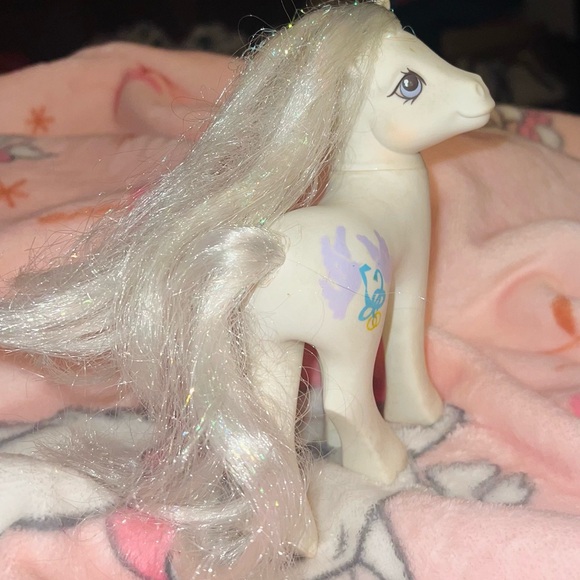 VTG 1989 My Little Pony G1 Bridal Beauty Wedding Bride Pony Hasbro White Doves - Picture 4 of 16